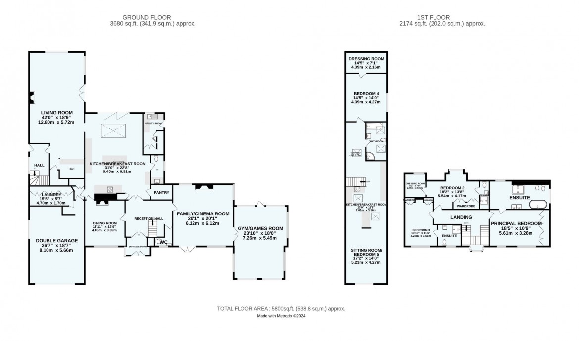 Floorplans For Purley Downs Road, South Croydon, CR2