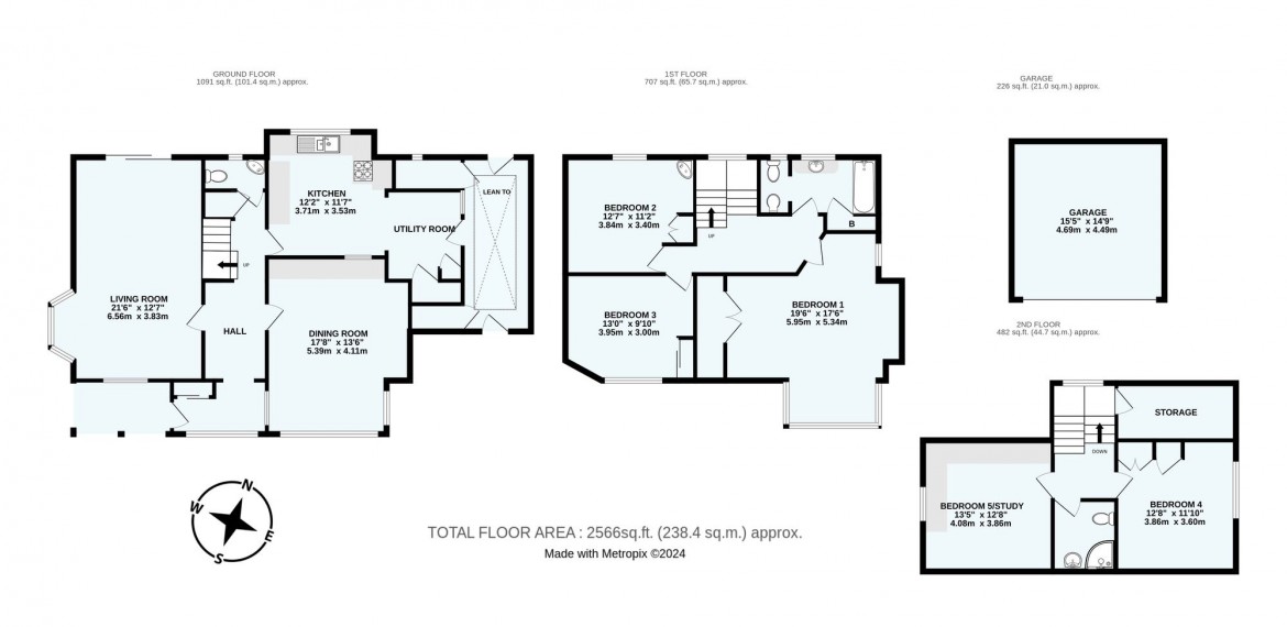 Floorplans For The Drive, Coulsdon, CR5