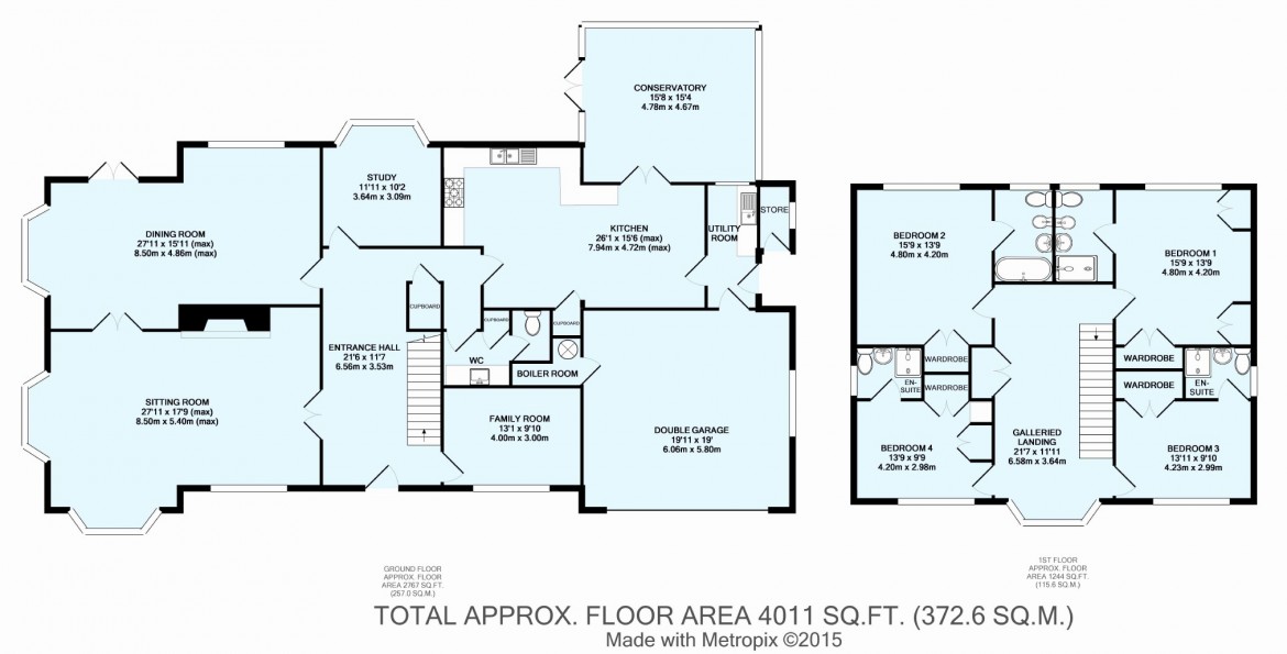 Floorplans For The South Border, Webb Estate, Purley, Surrey