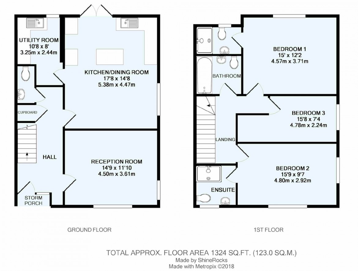 Floorplans For Upper Woodcote Village, Webb Estate, Purley, Surrey