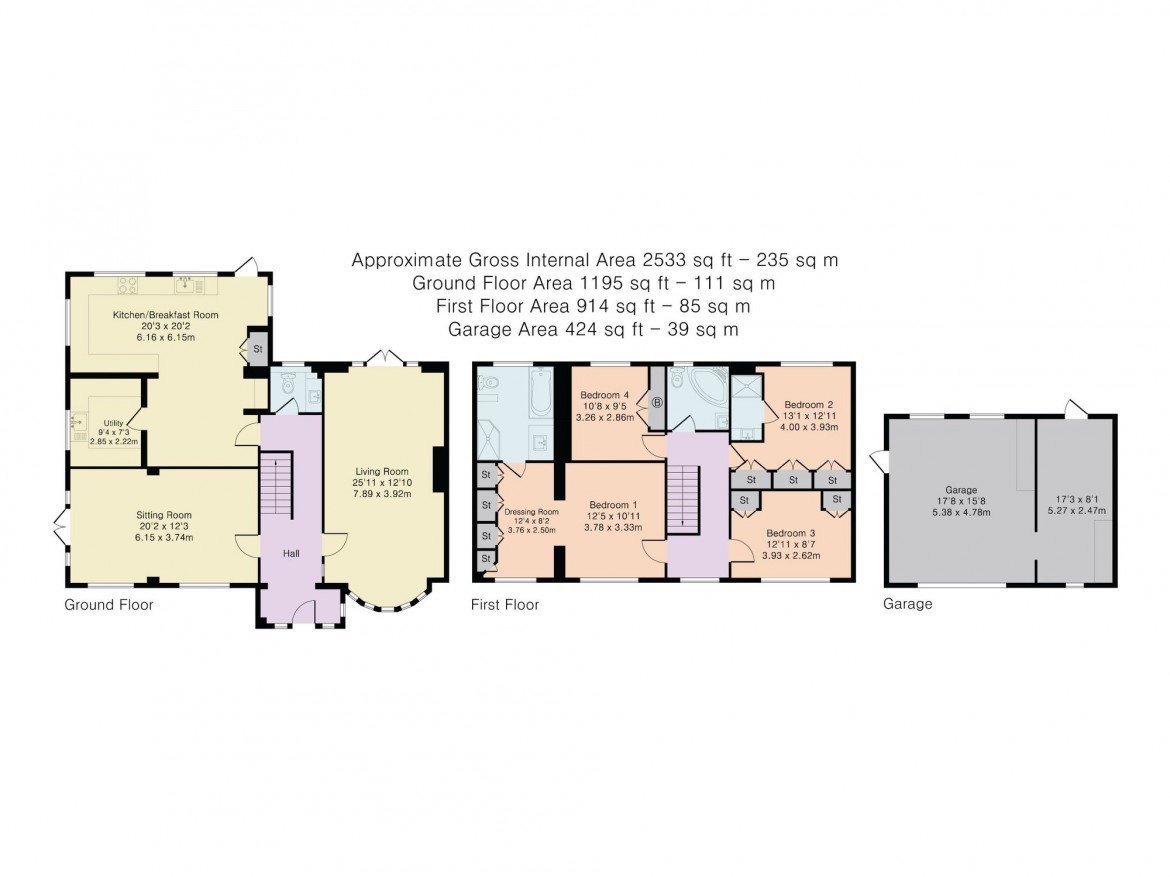 Floorplans For Grassmount, Purley, CR8