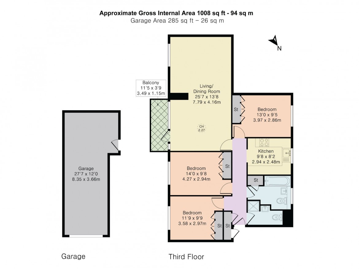 Floorplans For Christchurch Road, Purley, CR8